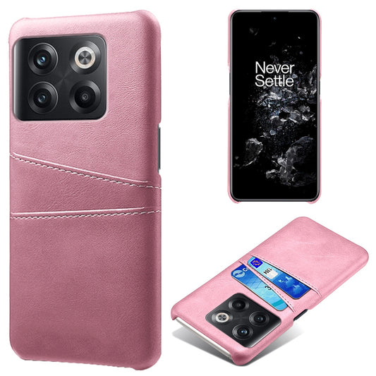 For OnePlus 10T 5G / Ace Pro 5G Phone Back Cover Dual Card Slots PC+PU Leather Phone Case