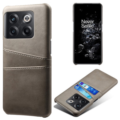 For OnePlus 10T 5G / Ace Pro 5G Phone Back Cover Dual Card Slots PC+PU Leather Phone Case