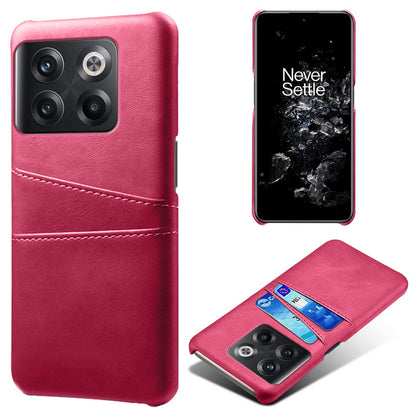 For OnePlus 10T 5G / Ace Pro 5G Phone Back Cover Dual Card Slots PC+PU Leather Phone Case