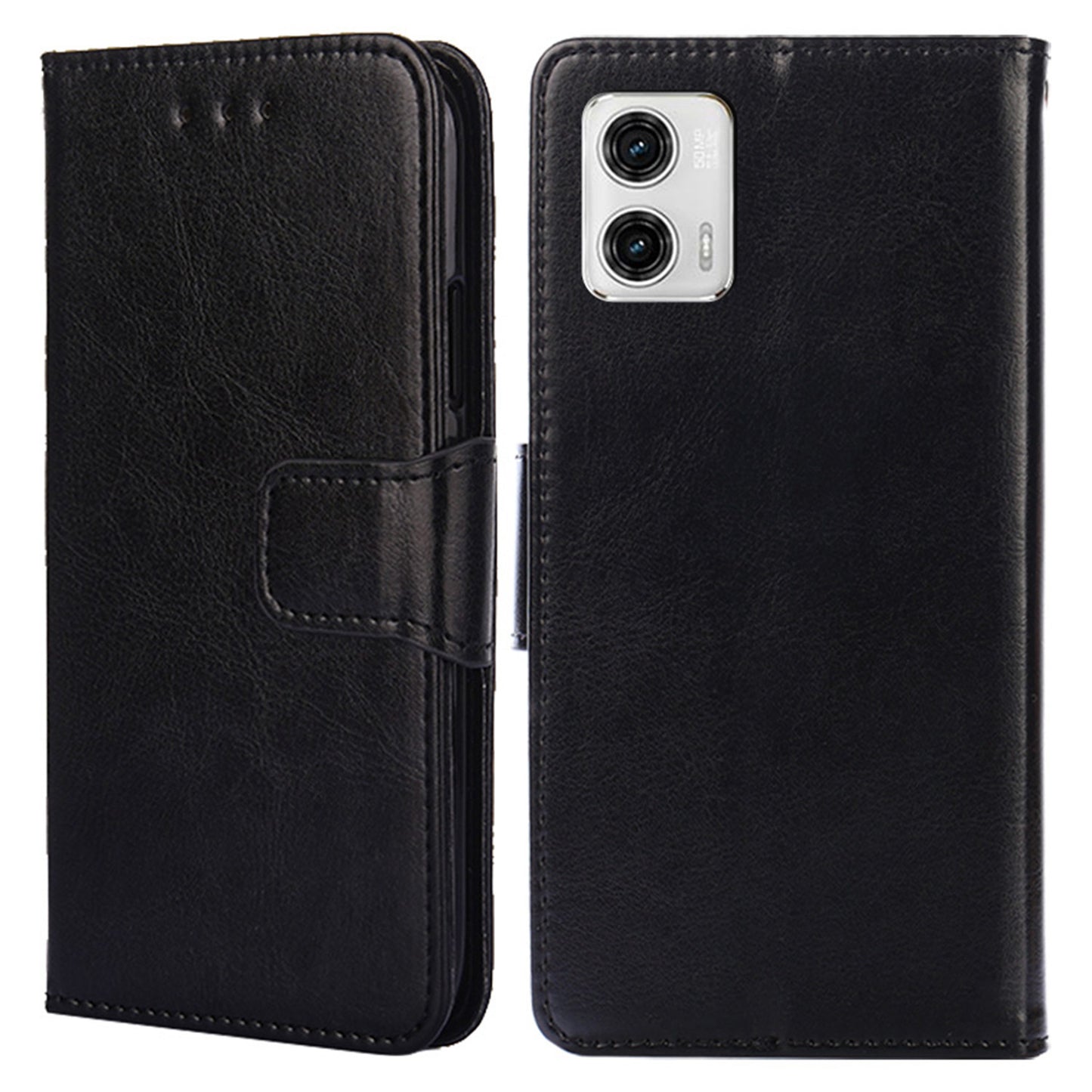 For Motorola Moto G73 5G PU Leather Phone Wallet Case Stand Protective Phone Cover