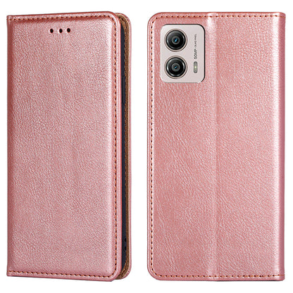 For Motorola Moto G53 5G / G13 4G / G23 4G PU Leather Wallet Magnetic Auto-closing Phone Stand Case Drop-proof Cover