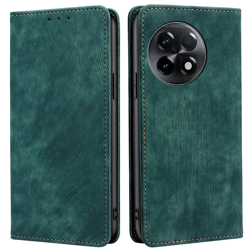For OnePlus Ace 2 5G / 11R 5G RFID Blocking Leather Wallet Shockproof Cover Folding Stand Phone Case