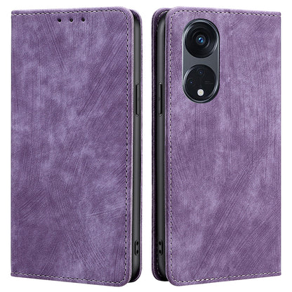For Oppo Reno8 T 5G / A1 Pro 5G Protective Stand Cover Magnetic RFID Blocking Leather Phone Case with Wallet