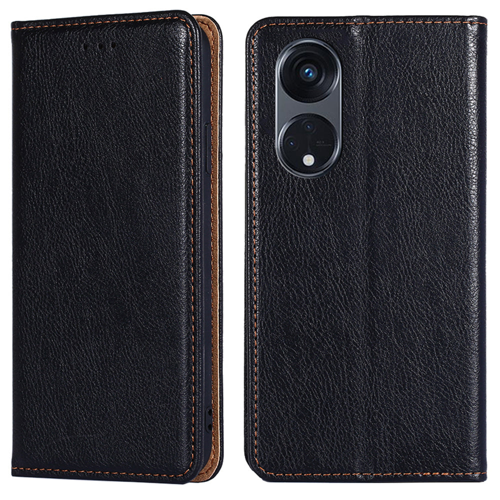 For Oppo Reno8 T 5G / A1 Pro 5G PU Leather Wallet Stand Mobile Case Magnetic Closing Shockproof Cover