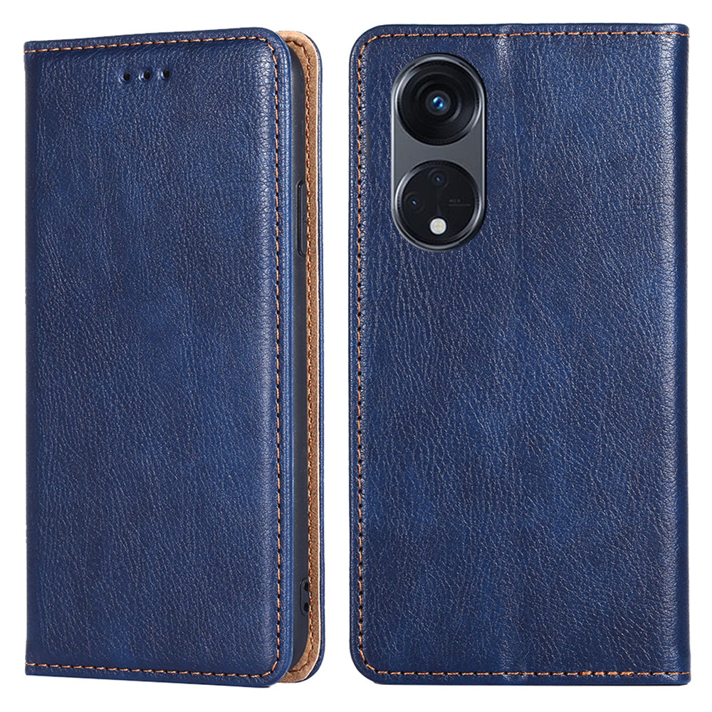 For Oppo Reno8 T 5G / A1 Pro 5G PU Leather Wallet Stand Mobile Case Magnetic Closing Shockproof Cover