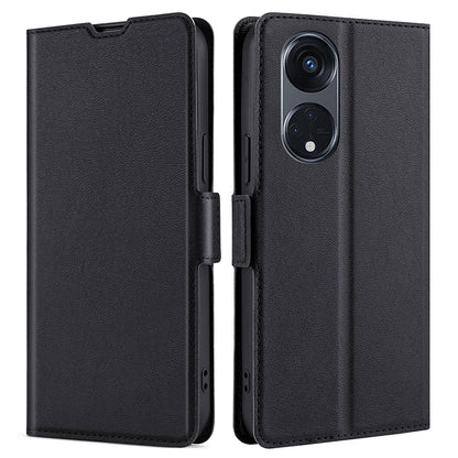 For Oppo Reno8 T 5G / A1 Pro 5G PU Leather Flip Folio Case Card Holders Stand Shockproof Phone Cover
