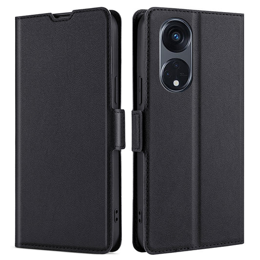 For Oppo Reno8 T 5G / A1 Pro 5G PU Leather Flip Folio Case Card Holders Stand Shockproof Phone Cover
