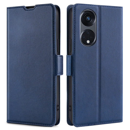 For Oppo Reno8 T 5G / A1 Pro 5G PU Leather Flip Folio Case Card Holders Stand Shockproof Phone Cover