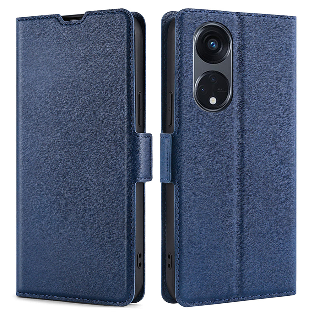 For Oppo Reno8 T 5G / A1 Pro 5G PU Leather Flip Folio Case Card Holders Stand Shockproof Phone Cover