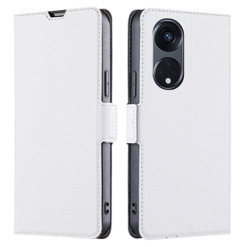 For Oppo Reno8 T 5G / A1 Pro 5G PU Leather Flip Folio Case Card Holders Stand Shockproof Phone Cover
