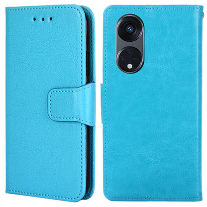 For Oppo Reno8 T 5G / A1 Pro 5G Shockproof PU Leather Phone Case Stand Wallet Cell Phone Cover