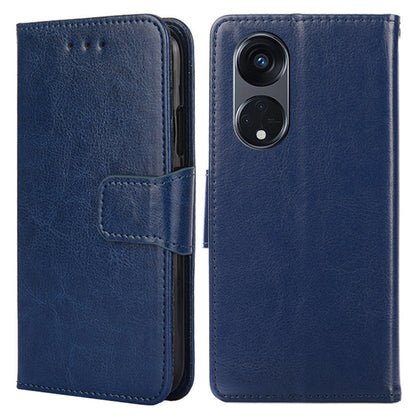 For Oppo Reno8 T 5G / A1 Pro 5G Shockproof PU Leather Phone Case Stand Wallet Cell Phone Cover