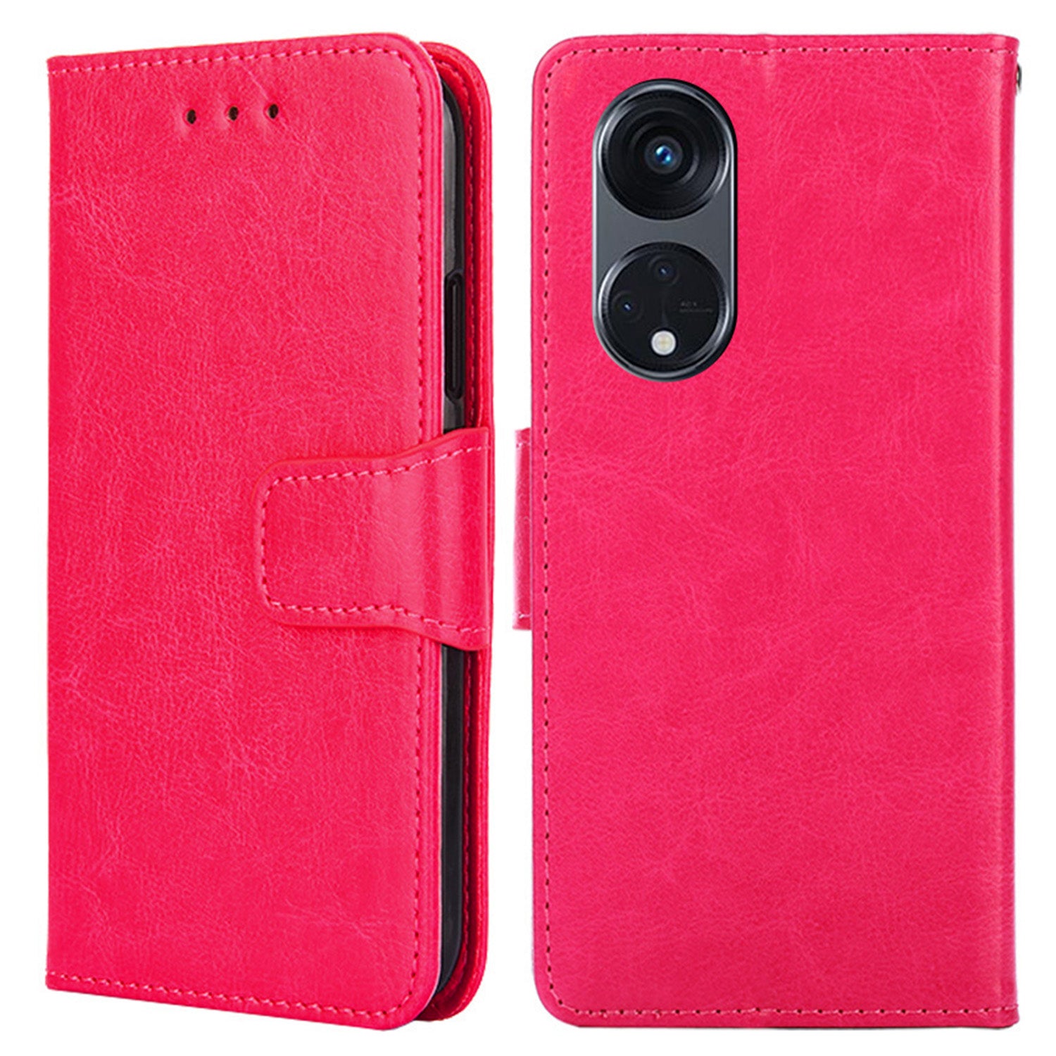 For Oppo Reno8 T 5G / A1 Pro 5G Shockproof PU Leather Phone Case Stand Wallet Cell Phone Cover