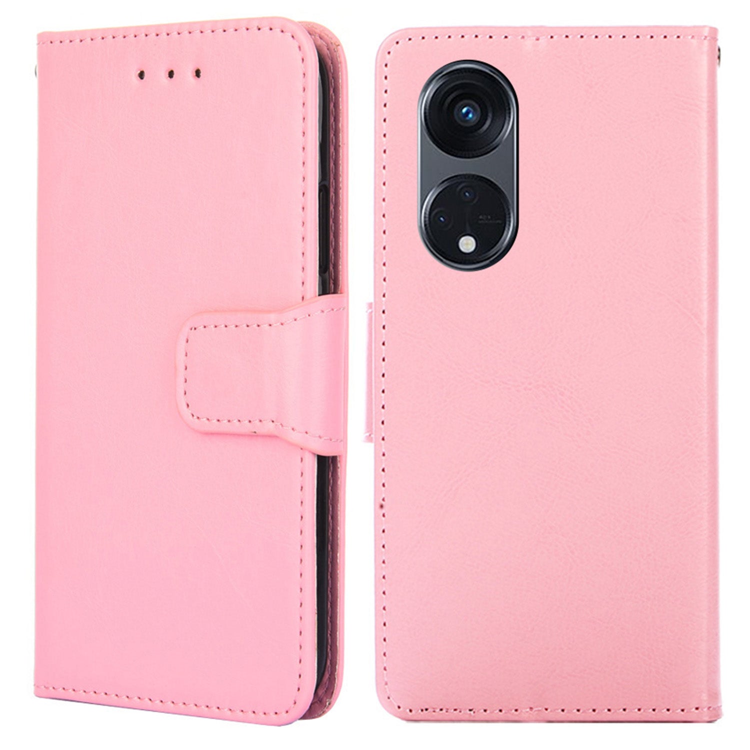For Oppo Reno8 T 5G / A1 Pro 5G Shockproof PU Leather Phone Case Stand Wallet Cell Phone Cover