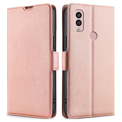 For Kyocera Android One S10 Phone Stand Case Leather Card Holder Protective Phone Cover