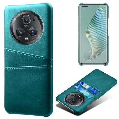 For Honor Magic5 Pro 5G Anti-scratch Phone Case Double Card Slots Leather Coated PC Cover