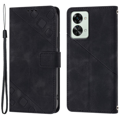 PT005 YB Imprinting Series-6 for OnePlus Nord 2T 5G Leather Phone Case Stand Wallet Cell Phone Cover