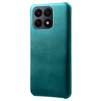 For Honor X8a 4G Calf Texture Leather Coated PC Back Cover Anti-drop Phone Case