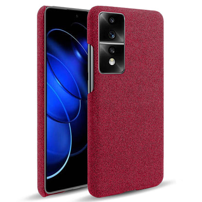 For Honor 80 GT 5G Drop Resistant Cellphone Case Solid Color Hard PC+Cloth Phone Back Cover
