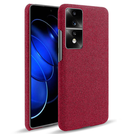 For Honor 80 GT 5G Drop Resistant Cellphone Case Solid Color Hard PC+Cloth Phone Back Cover
