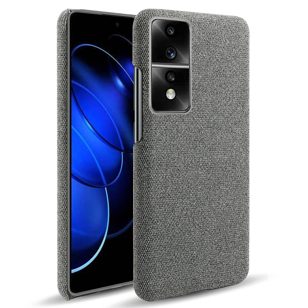 For Honor 80 GT 5G Drop Resistant Cellphone Case Solid Color Hard PC+Cloth Phone Back Cover