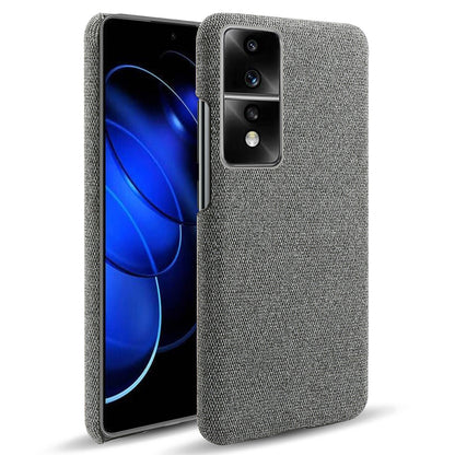 For Honor 80 GT 5G Drop Resistant Cellphone Case Solid Color Hard PC+Cloth Phone Back Cover