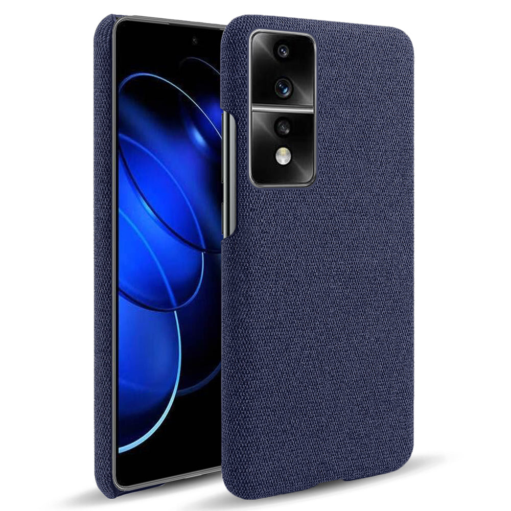 For Honor 80 GT 5G Drop Resistant Cellphone Case Solid Color Hard PC+Cloth Phone Back Cover