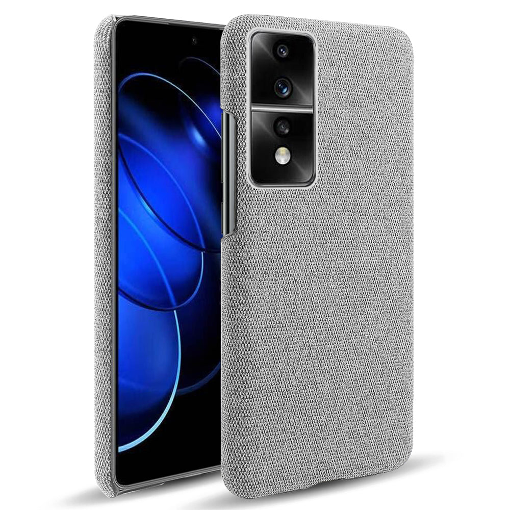 For Honor 80 GT 5G Drop Resistant Cellphone Case Solid Color Hard PC+Cloth Phone Back Cover