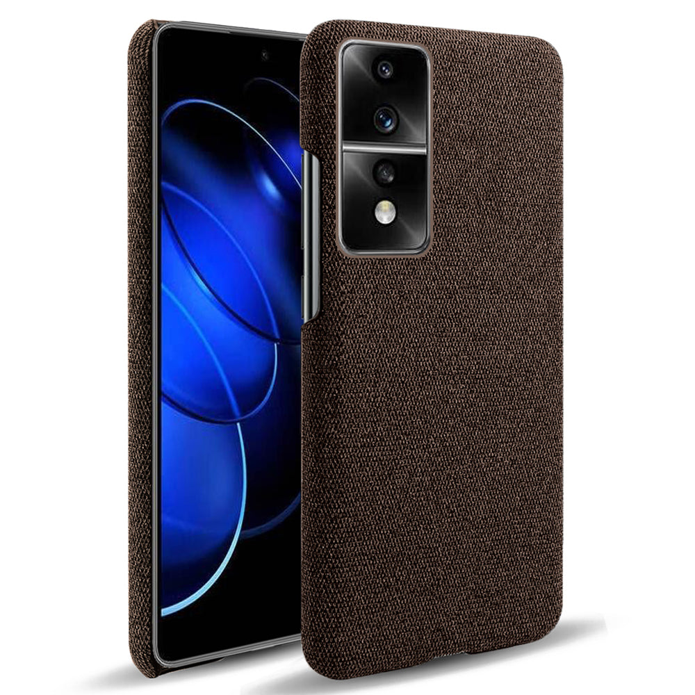 For Honor 80 GT 5G Drop Resistant Cellphone Case Solid Color Hard PC+Cloth Phone Back Cover