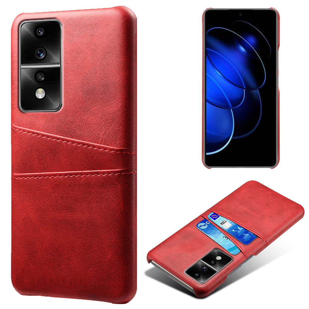 Dual Card Slots Phone Cover for Honor 80 GT 5G , PU Leather Coated+PC Phone Case
