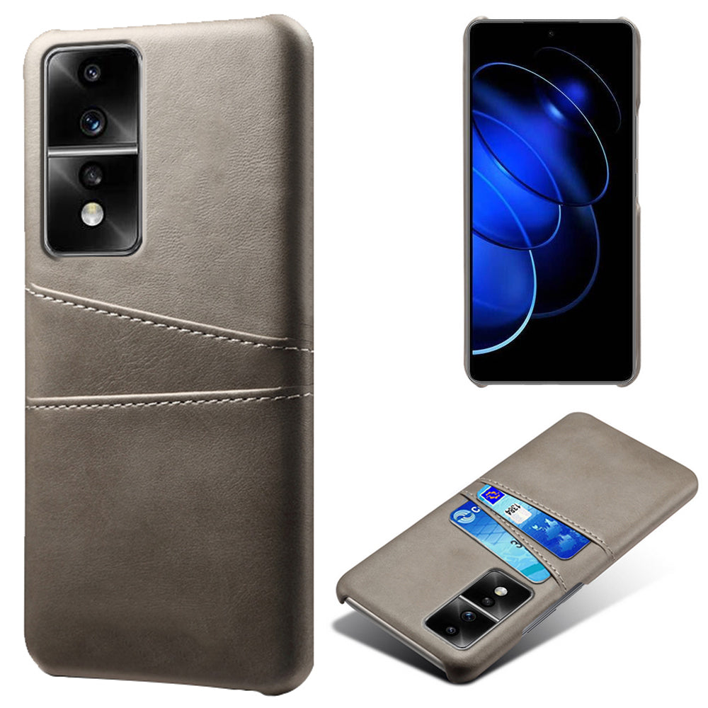Dual Card Slots Phone Cover for Honor 80 GT 5G , PU Leather Coated+PC Phone Case