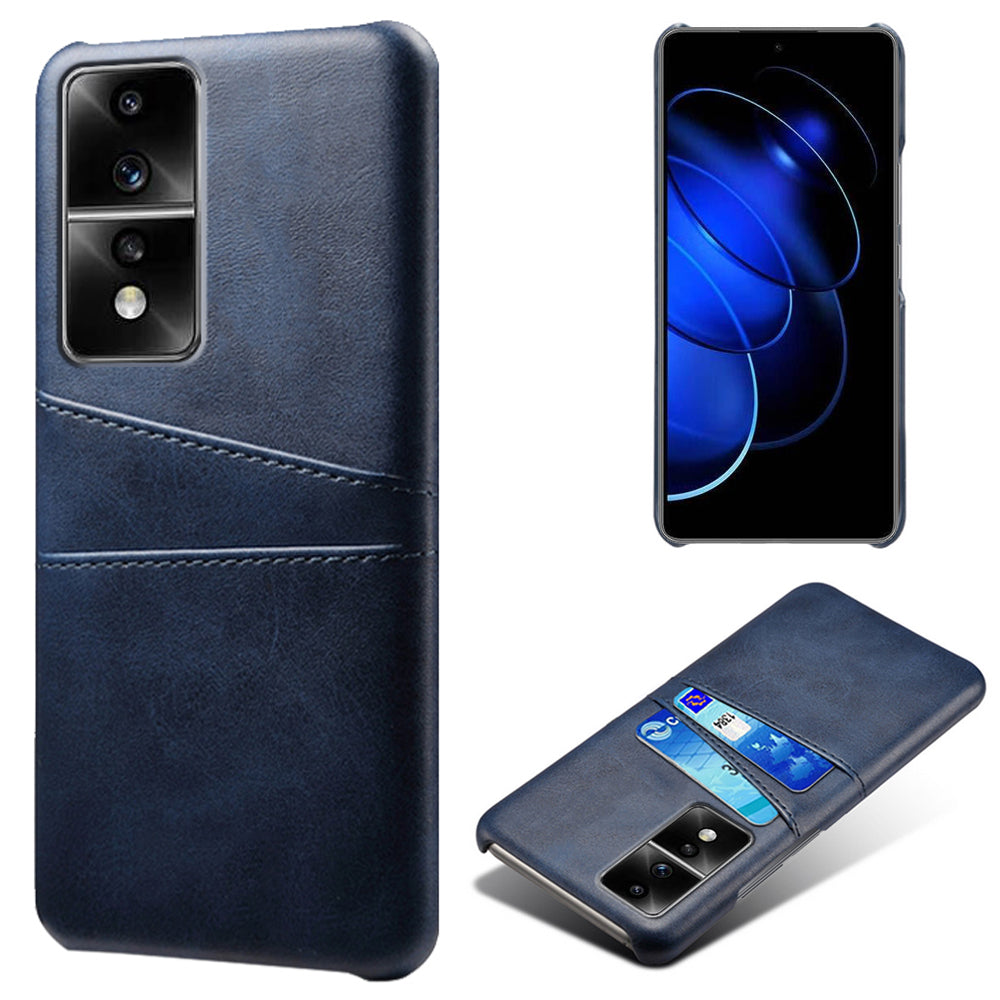 Dual Card Slots Phone Cover for Honor 80 GT 5G , PU Leather Coated+PC Phone Case