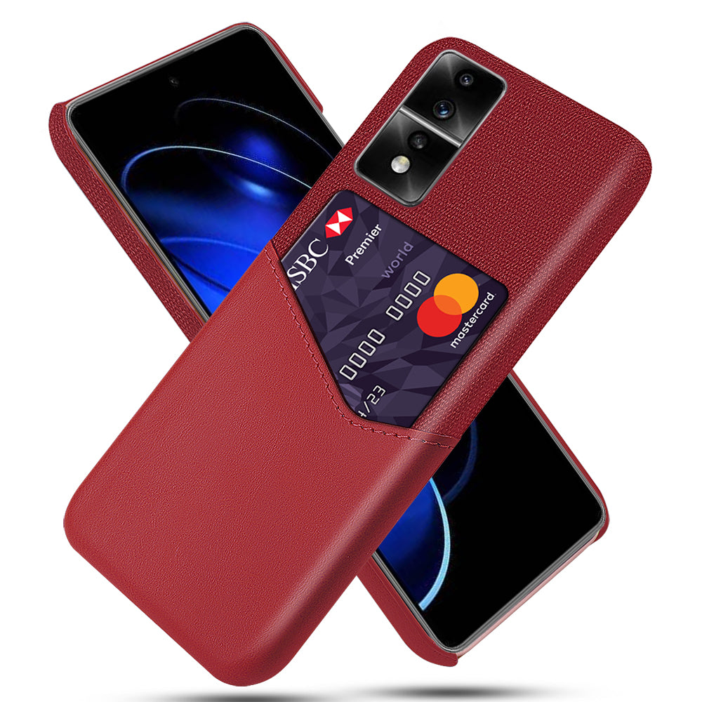 For Honor 80 GT 5G PU Leather + PC Card Holder Case Cloth Texture Protective Phone Cover