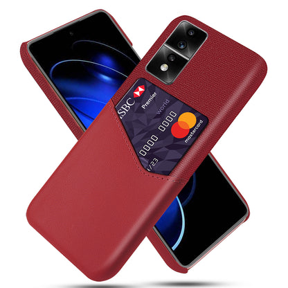 For Honor 80 GT 5G PU Leather + PC Card Holder Case Cloth Texture Protective Phone Cover
