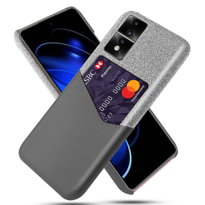For Honor 80 GT 5G PU Leather + PC Card Holder Case Cloth Texture Protective Phone Cover