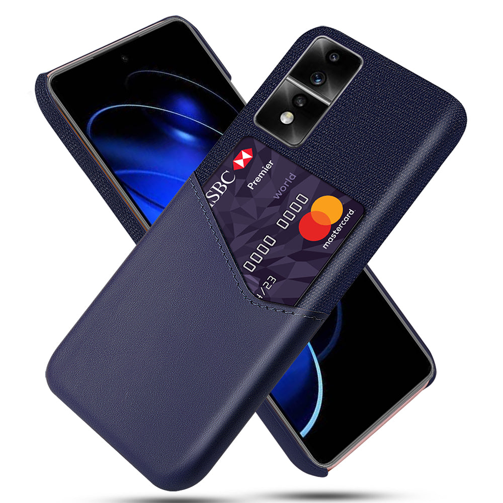 For Honor 80 GT 5G PU Leather + PC Card Holder Case Cloth Texture Protective Phone Cover