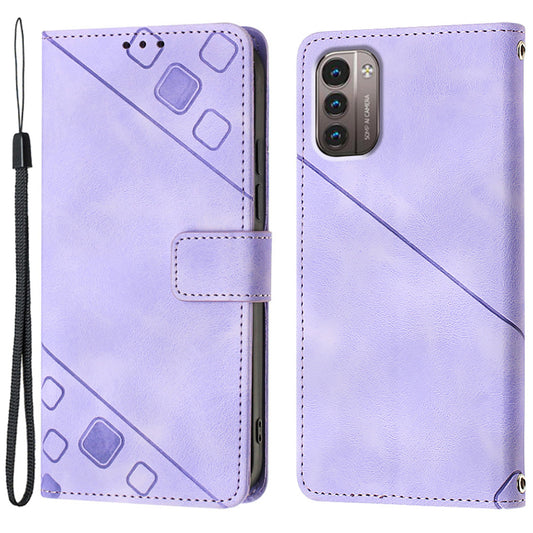 PT005 YB Imprinting Series-6 for Nokia G21 4G / G11 4G Phone Stand Case Wallet PU Leather Phone Cover