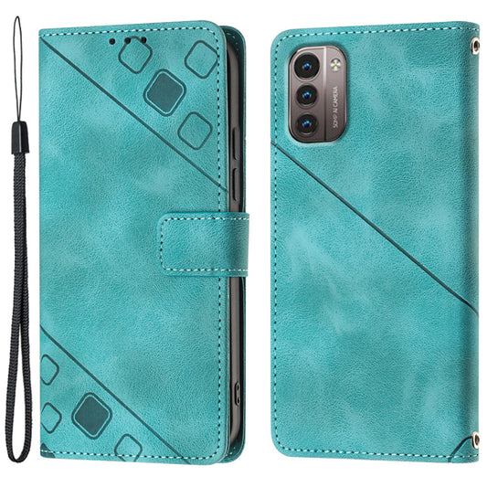 PT005 YB Imprinting Series-6 for Nokia G21 4G / G11 4G Phone Stand Case Wallet PU Leather Phone Cover