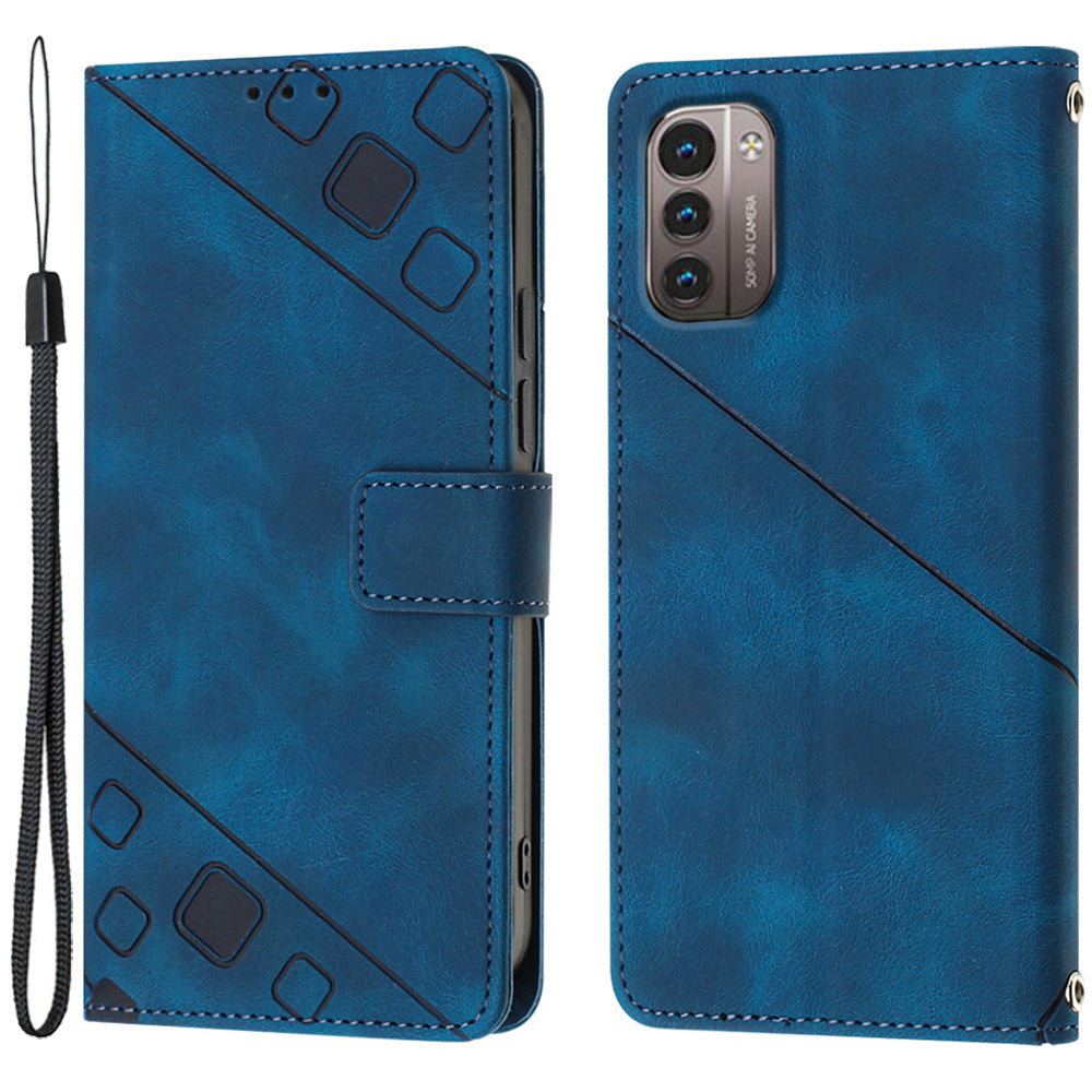 PT005 YB Imprinting Series-6 for Nokia G21 4G / G11 4G Phone Stand Case Wallet PU Leather Phone Cover