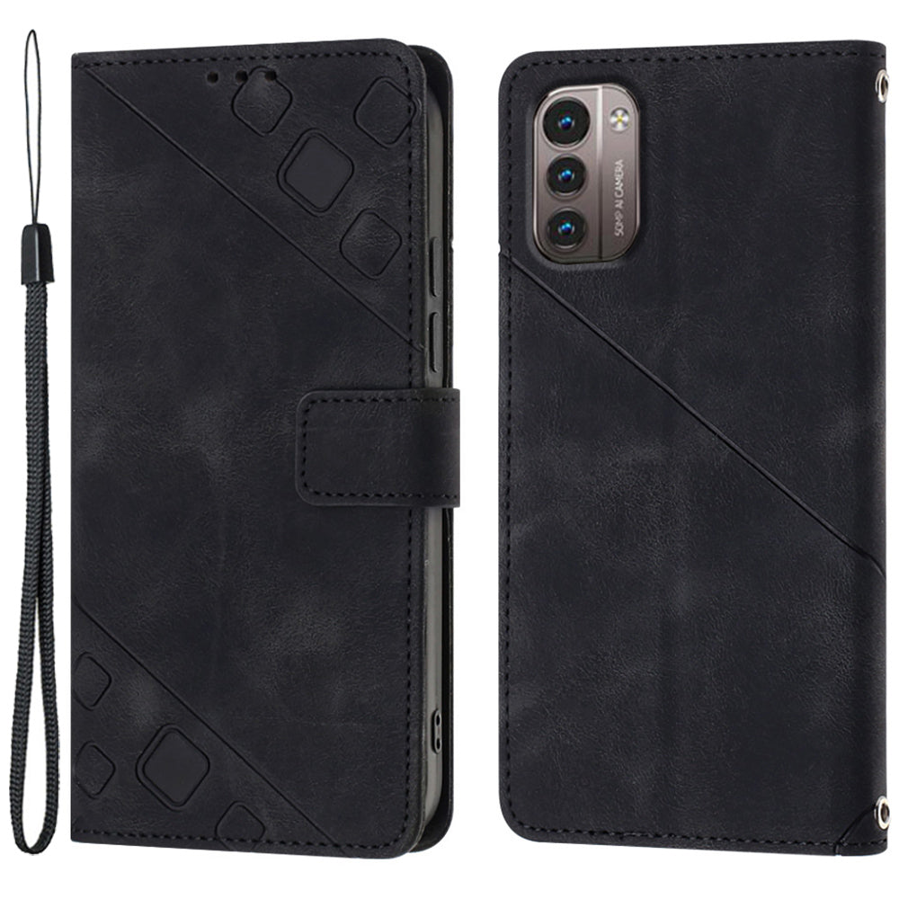 PT005 YB Imprinting Series-6 for Nokia G21 4G / G11 4G Phone Stand Case Wallet PU Leather Phone Cover