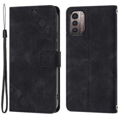 PT005 YB Imprinting Series-6 for Nokia G21 4G / G11 4G Phone Stand Case Wallet PU Leather Phone Cover