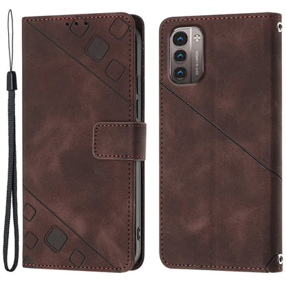 PT005 YB Imprinting Series-6 for Nokia G21 4G / G11 4G Phone Stand Case Wallet PU Leather Phone Cover