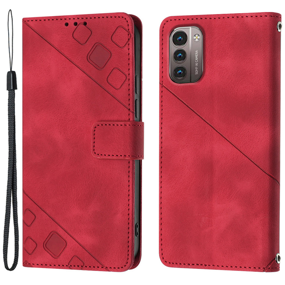 PT005 YB Imprinting Series-6 for Nokia G21 4G / G11 4G Phone Stand Case Wallet PU Leather Phone Cover