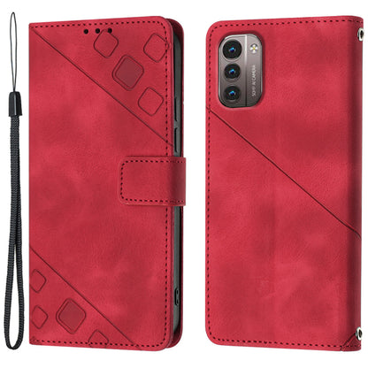 PT005 YB Imprinting Series-6 for Nokia G21 4G / G11 4G Phone Stand Case Wallet PU Leather Phone Cover