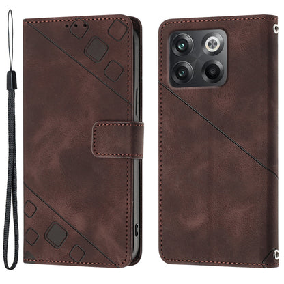 PT005 YB Imprinting Series-6 for OnePlus 10T 5G / Ace Pro 5G Phone Cover Stand Leather Phone Wallet Case