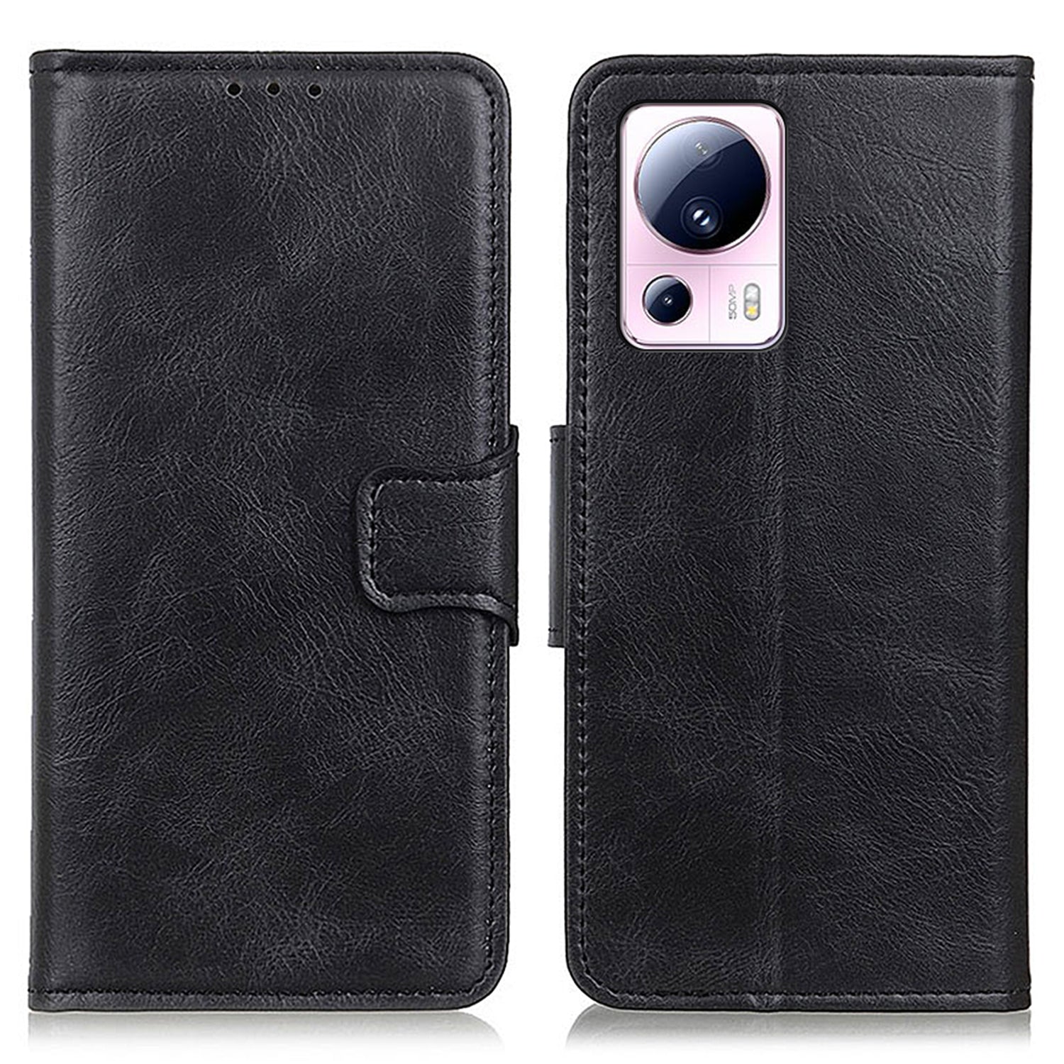Flip Phone Wallet Case For Xiaomi 13 Lite / Civi 2 5G , Crazy Horse Texture PU Leather Stand Phone Cover