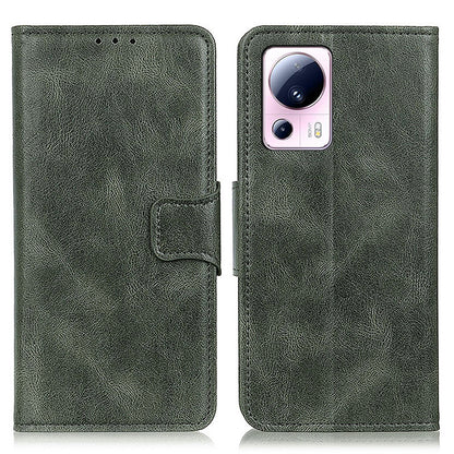 Flip Phone Wallet Case For Xiaomi 13 Lite / Civi 2 5G , Crazy Horse Texture PU Leather Stand Phone Cover