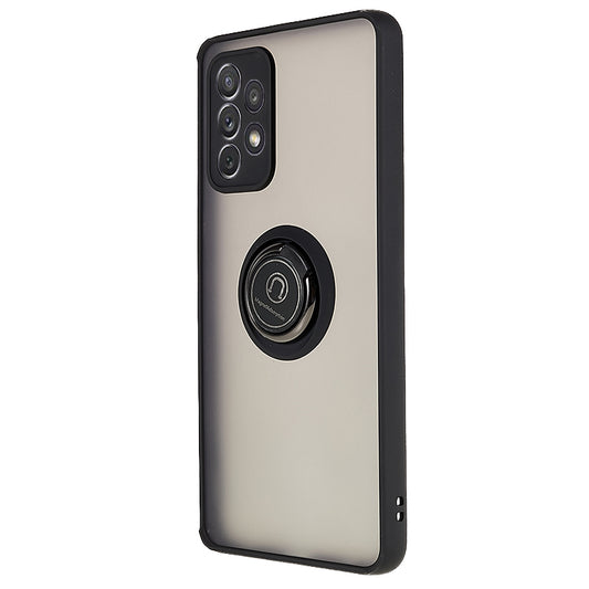 For Samsung Galaxy A72 4G / 5G Ring Kickstand Phone Case PC + TPU Protective Phone Cover