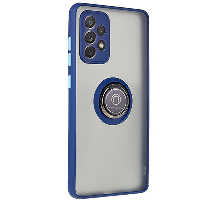 For Samsung Galaxy A72 4G / 5G Ring Kickstand Phone Case PC + TPU Protective Phone Cover