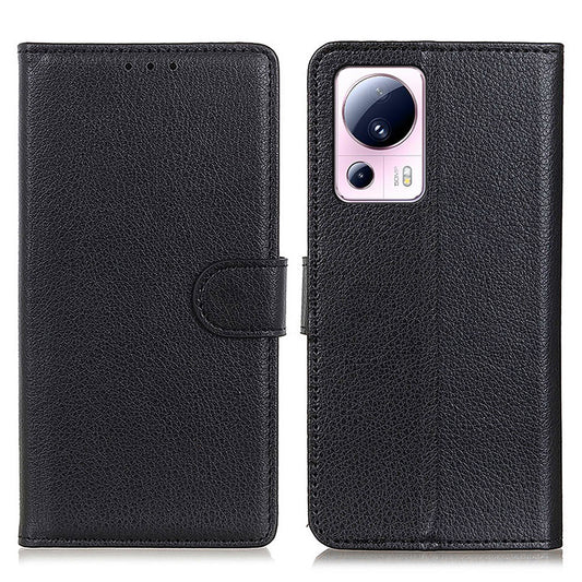 For Xiaomi 13 Lite / Civi 2 5G Shockproof Phone Case Litchi Texture Wallet Stand Leather Mobile Phone Cover